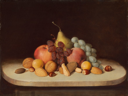 RS Duncanson - Still life with fruit and nuts - 1848